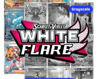 Scarlet & Violet: White Flare Printable Master and Complete Set Binder Placeholders + Checklist (Digital Download)