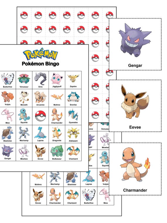pokemon bingo cards Pokemo Direct - February 2024 Pokmon Bingo Party Game: 50