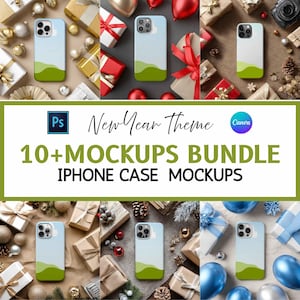 Iphone Case Mockups, New Year Iphone Case Mockups, New Year Mockups, Canva Template, Psd Mockups, Printify Mockups, Etsy Mockup, Pod Mockup