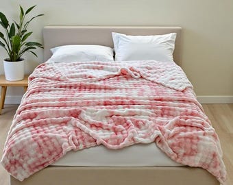 Soft Faux Fur Blanket: Boho Throw for Bed and Sofa