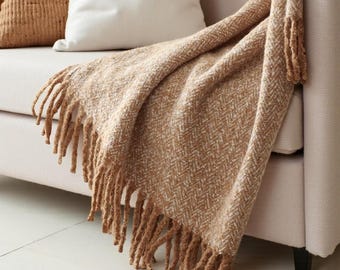 Soft Blanket with tassels: Blanket for Sofa, Home Decor