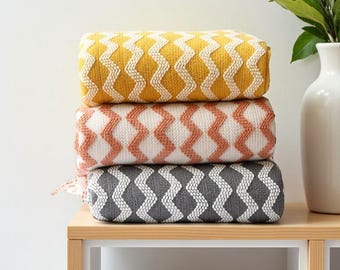 Boho Nordic Blanket: Soft Geometric Blanket for Sofa & Bed