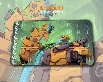 Playmat – Blitzcrank – Riftbound 2KXO League of Legends TCG Game Mat 24x14 inches (600x350x2mm) Desk Mat Gamer