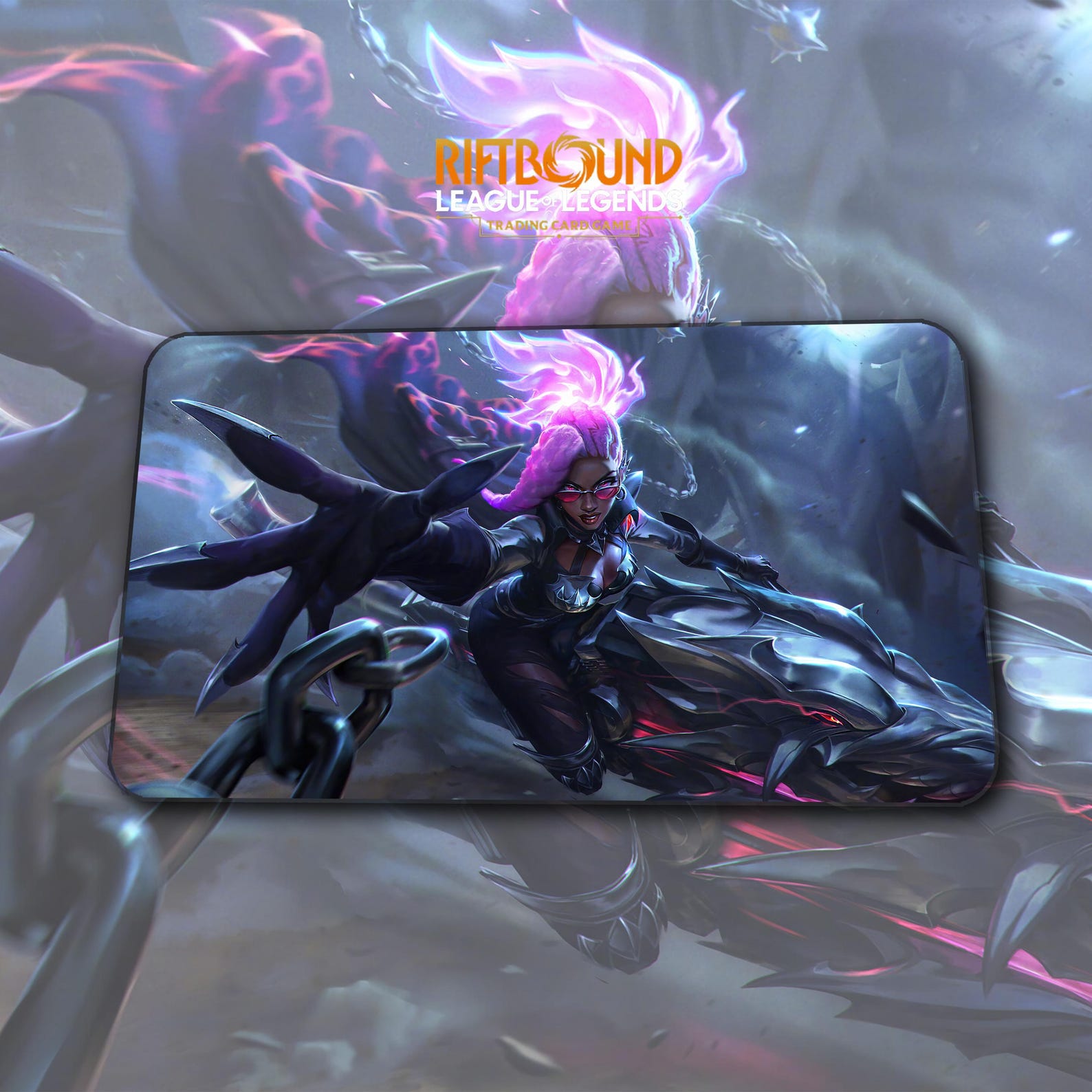 Playmat – Senna Warhound – Riftbound LOL TCG Game Mat 24x14 Inches ...