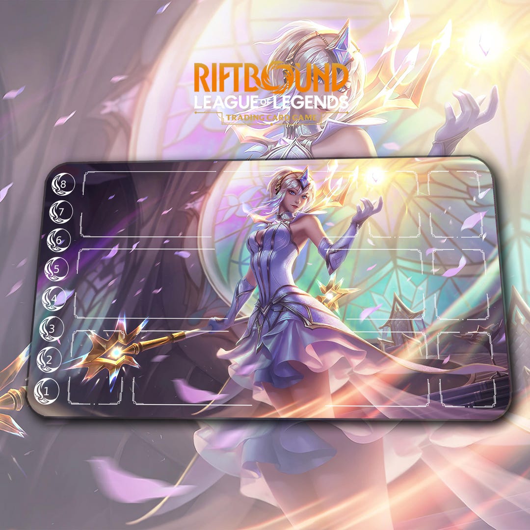 Playmat – Lux – Riftbound LOL TCG Game Mat 24x14 Inches (600x350x2mm ...