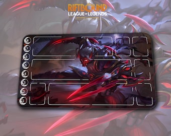 Playmat – Zed – Riftbound LOL TCG Game Mat 24x14 inches (600x350x2mm)