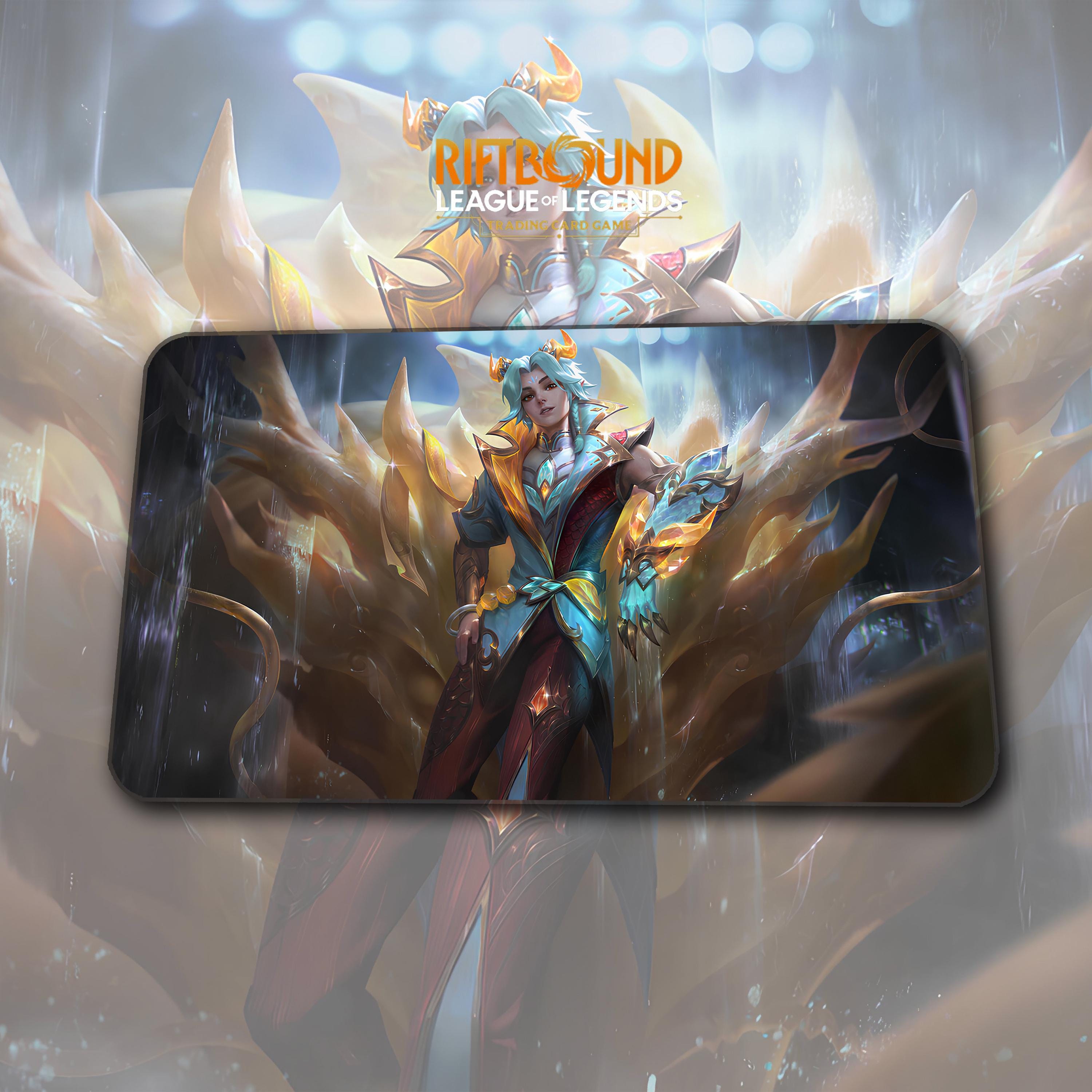 Playmat – Ezreal – Riftbound LOL TCG Game Mat 24x14 Inches