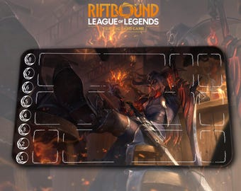 Playmat – Yone – Riftbound LOL TCG Game Mat 24x14 inches (600x350x2mm)