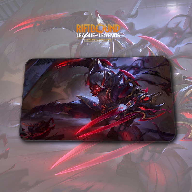 Playmat – Zed – Riftbound LOL TCG Game Mat 24x14 Inches (600x350x2mm ...