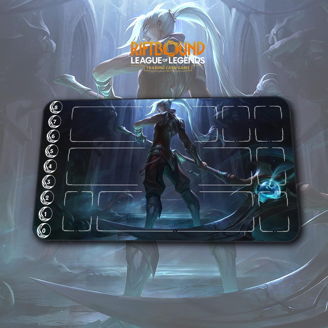 Playmat – Kayn – Riftbound LOL TCG Game Mat 24x14 Inches (600x350x2mm ...