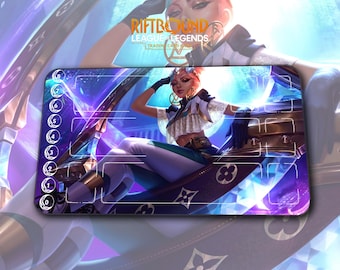 Playmat – Qiyana – Riftbound LOL TCG Game Mat 24x14 inches (600x350x2mm)