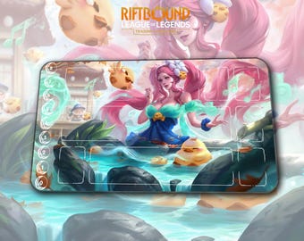 Speelmat – Sona Spirit Blossom – Riftbound LOL TCG-speelmat 600x350x2 mm