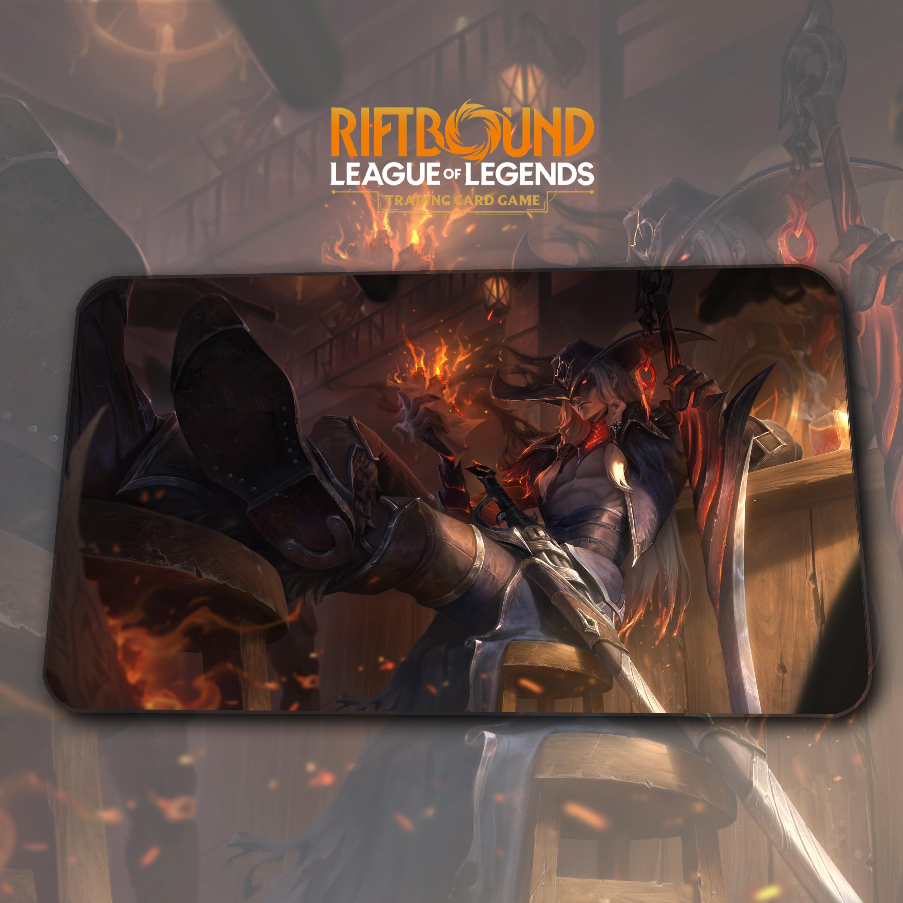 Playmat – Yone – Riftbound LOL TCG Game Mat 24x14 Inches