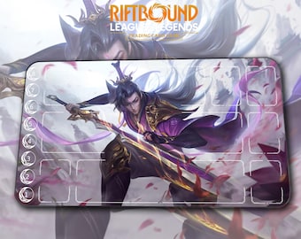 Speelmat – Master Yi – Riftbound LOL TCG Spelmat 24x14 inch (600x350x2mm)