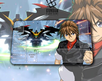 Gundam Playmat – Duo Maxwell – TCG / 600 x 350 x 2 mm (24 x 14 in.)