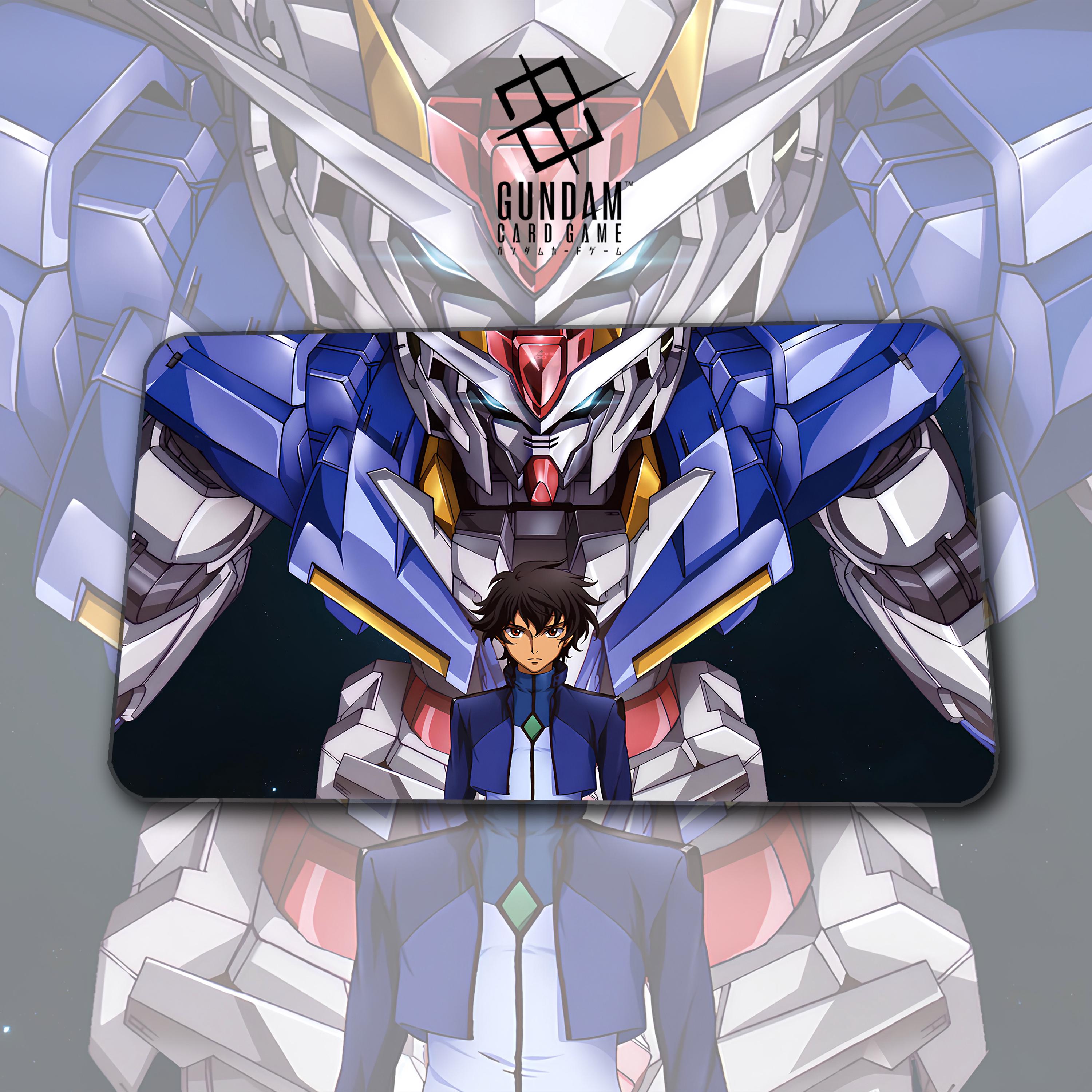 ガンダムプレイマット – 刹那とガンダム00 – TCG / 600 x 350 x 2 mm
