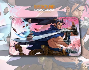 Playmat – Yasuo – Riftbound 2KXO League of Legends TCG Game Mat 24x14 inches (600x350x2mm) Desk Mat Gamer