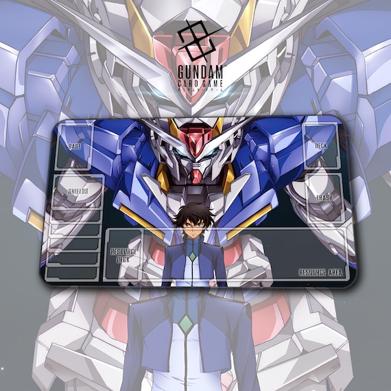 ガンダムプレイマット – 刹那とガンダム00 – TCG / 600 x 350 x 2 mm