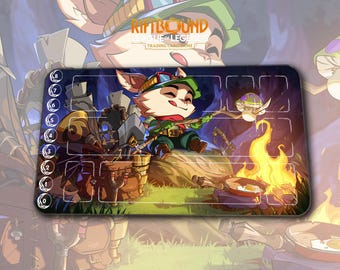 Playmat – Teemo – Riftbound 2KXO League of Legends TCG Game Mat 24x14 inches (600x350x2mm) Desk Mat Gamer