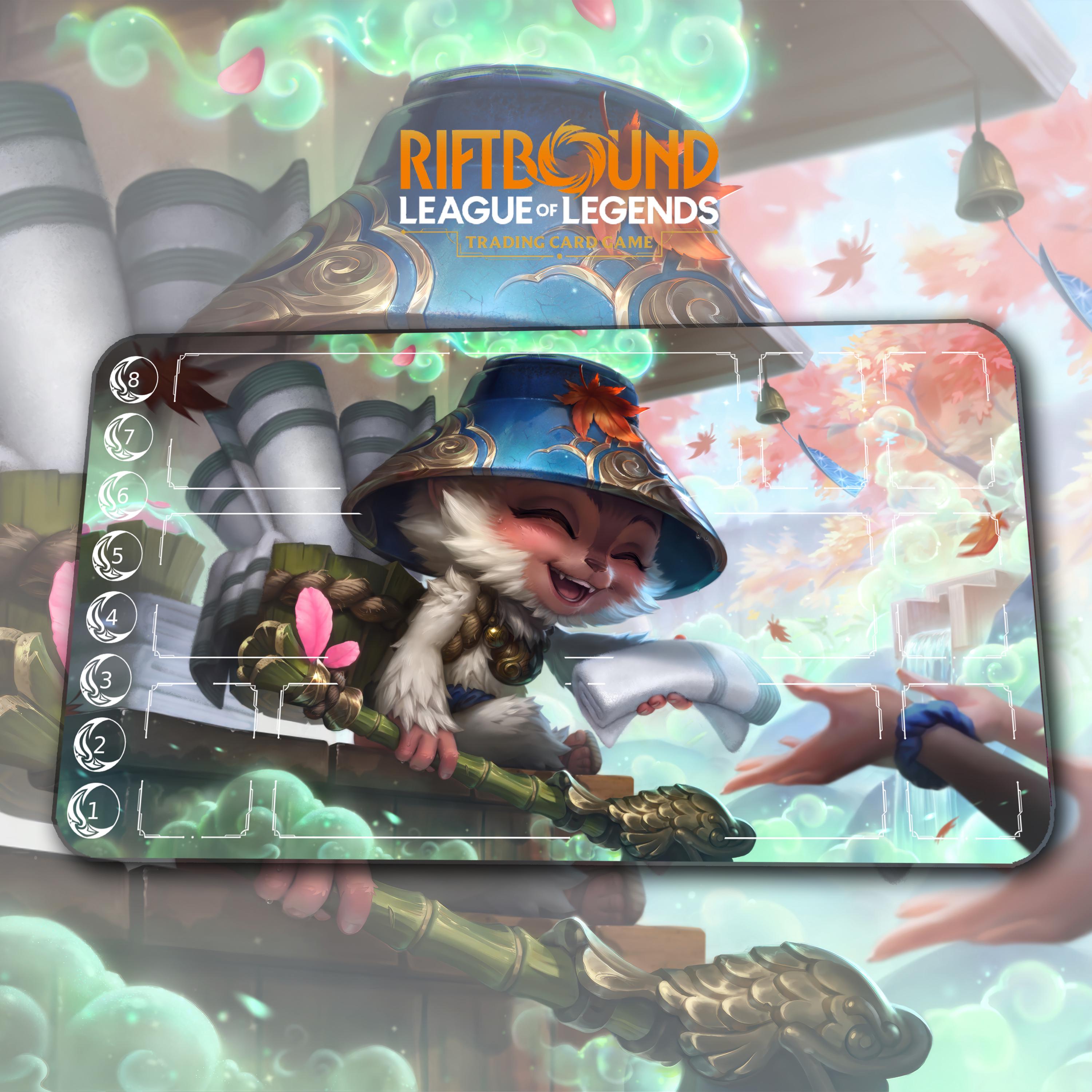 Teemo Leader Riftbound Playmat – Teemo – Riftbound LOL TCG Game Mat 24x14 Inches (600x350x2mm ...