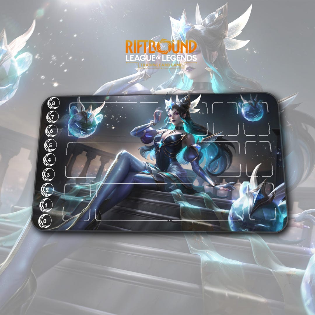 Playmat – Syndra – Riftbound LOL TCG Game Mat 24x14 Inches (600x350x2mm ...