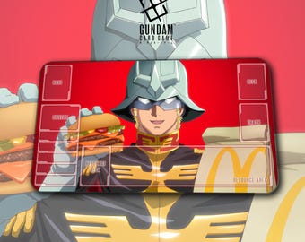 Gundam Playmat – Char Aznable – TCG / 600 x 350 x 2 mm (24 x 14 in.)