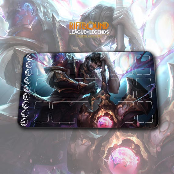 Playmat – Jayce Arcane Survival – Riftbound LOL TCG Game Mat 24x14