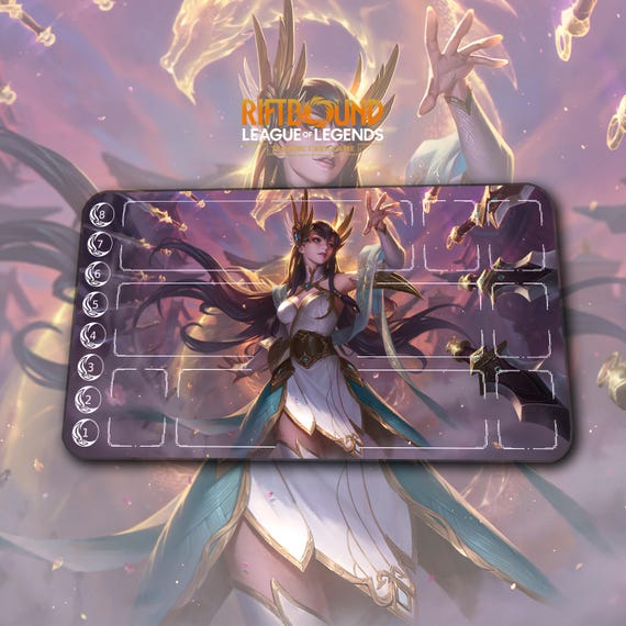 Playmat – Irelia 2 – Riftbound LOL TCG Game Mat 24x14 Inches