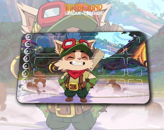 Playmat – Teemo 1 – Riftbound 2KXO League of Legends TCG Game Mat 24x14 inches (600x350x2mm) Desk Mat Gamer