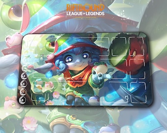 Playmat – Tristana Rain Shepherd – Riftbound LOL TCG Game Mat 24x14 inches (600x350x2mm)
