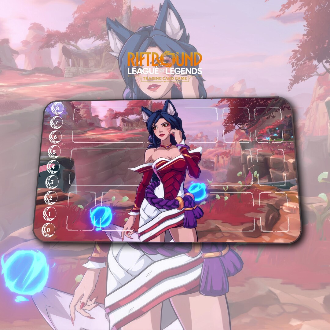 Playmat – Ahri – Riftbound 2KXO League of Legends TCG Game Mat 24x14 ...