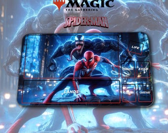 Playmat Magic The Gathering- MTG x Spiderman - Spiderman - Venom - Universes Beyond – / 600 x 350 x 2 mm (24 x 14 in.)