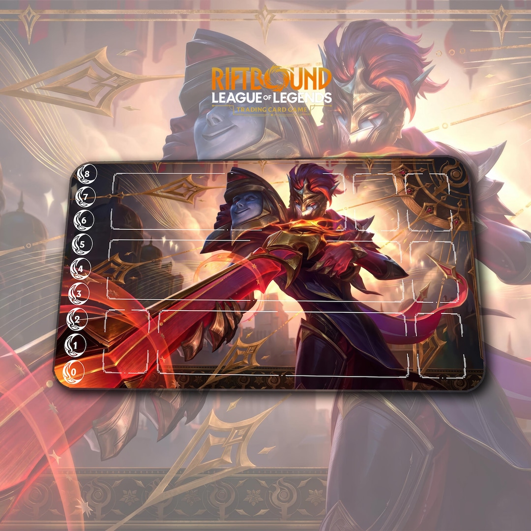 Playmat – Jhin Arcana – Riftbound LOL TCG Game Mat 24x14 Inches ...