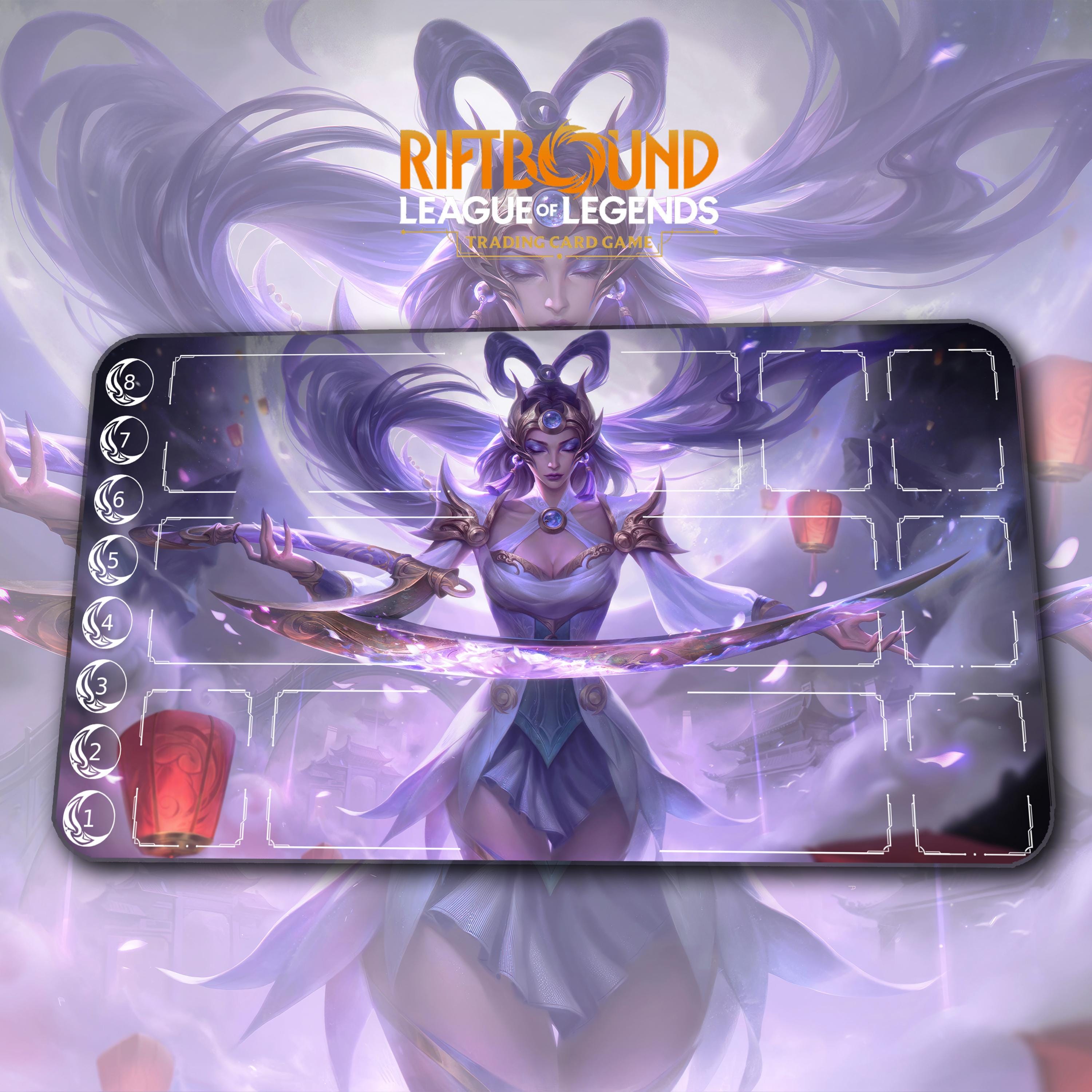 Playmat – Diana – Riftbound LOL TCG Game Mat 24x14 Inches