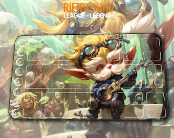 Playmat – Heimerdinger – Riftbound LOL TCG Game Mat 24x14 inches (600x350x2mm)