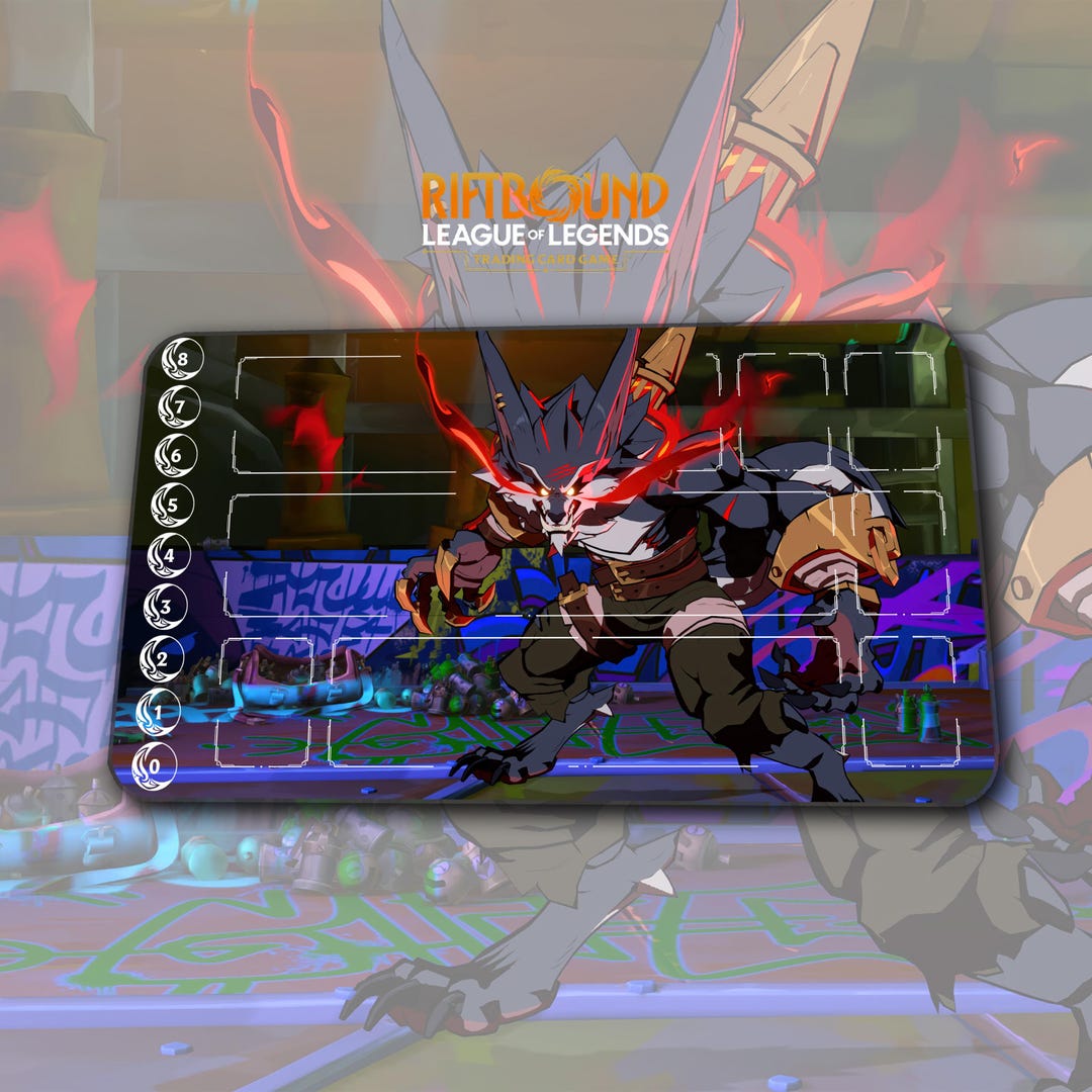 Playmat – Warwick – Riftbound 2KXO League of Legends TCG Game Mat 24x14 ...