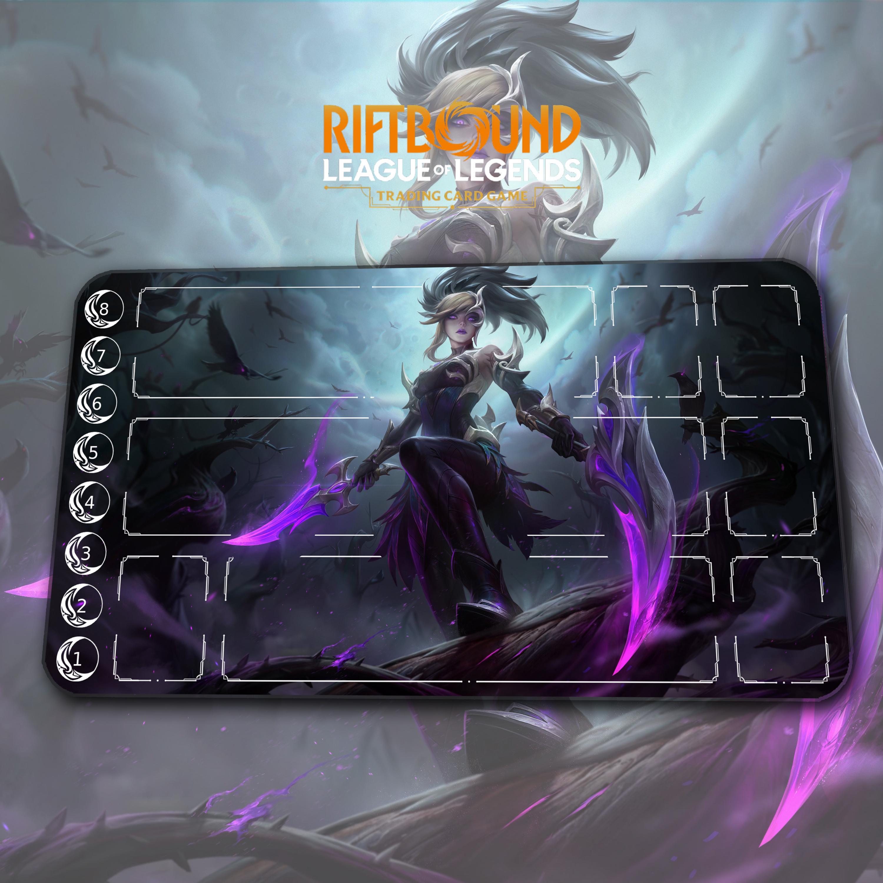 Playmat – Akali – Riftbound LOL TCG Game Mat 24x14 Inches (600x350x2mm ...