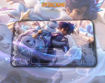 Playmat – Millio Winter Wonder – Riftbound LOL TCG Game Mat 24x14 inches (600x350x2mm)