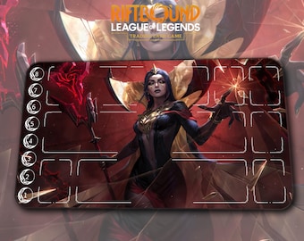 Playmat – Leblanc – Riftbound LOL TCG Game Mat 24x14 inches (600x350x2mm)