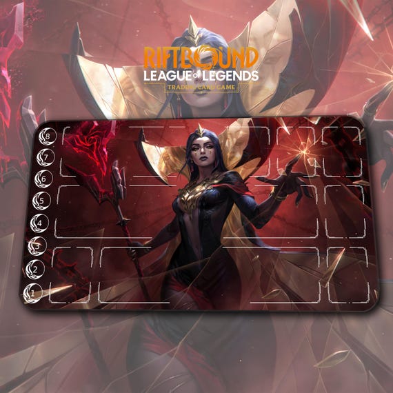 Tapete de juego Leblanc Riftbound LOL TCG (600 x 350 x 2 mm