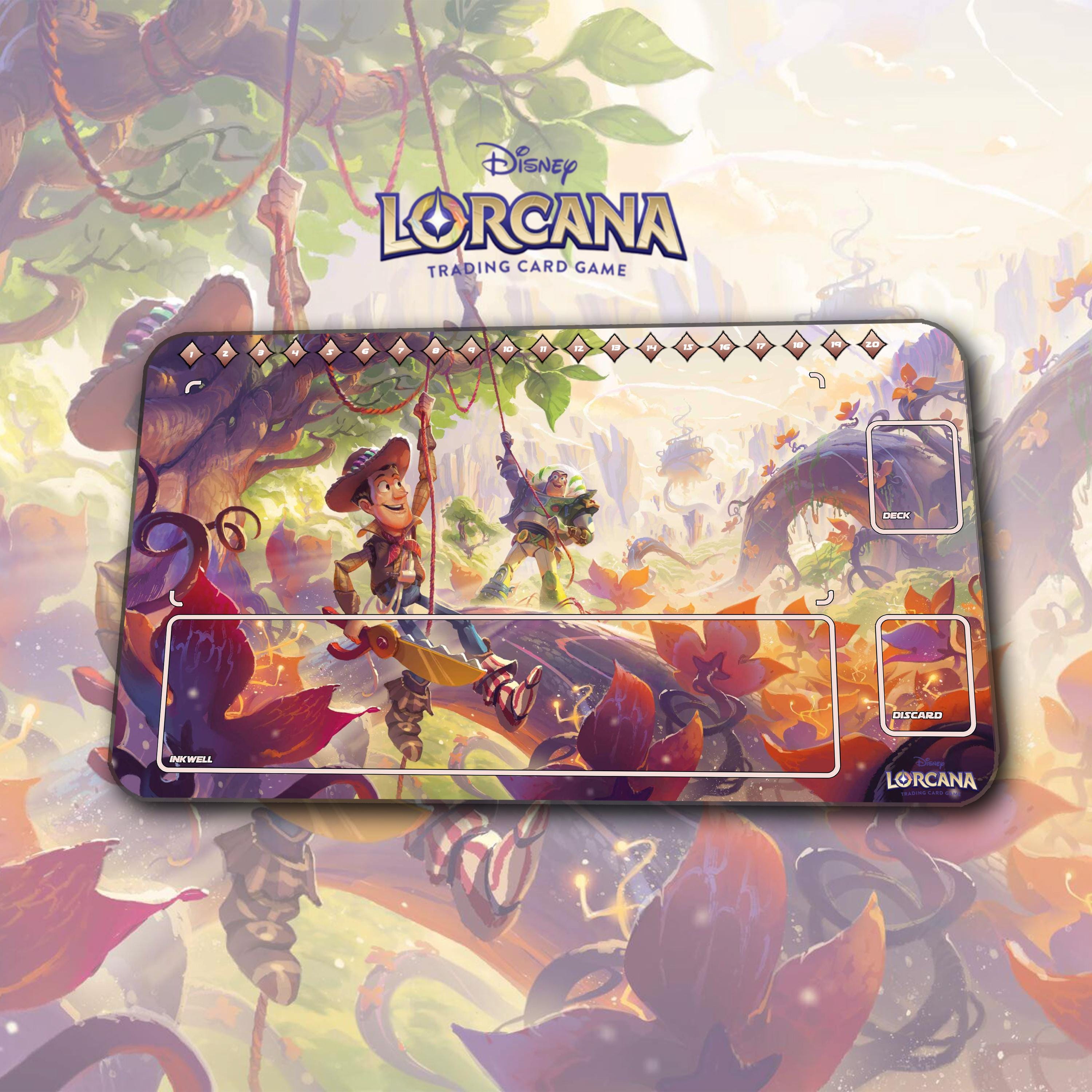 プレイマット – ウッディ – トイ・ストーリー Lorcana TCG ゲーム
