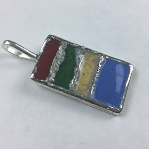 Pendant. .999/Fine Sliver & Enamel &quot;COLORS OF EMOTIONS&quot;