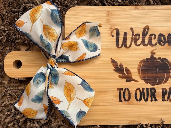 "Welcome to our Patch" Engraved Cutting Board