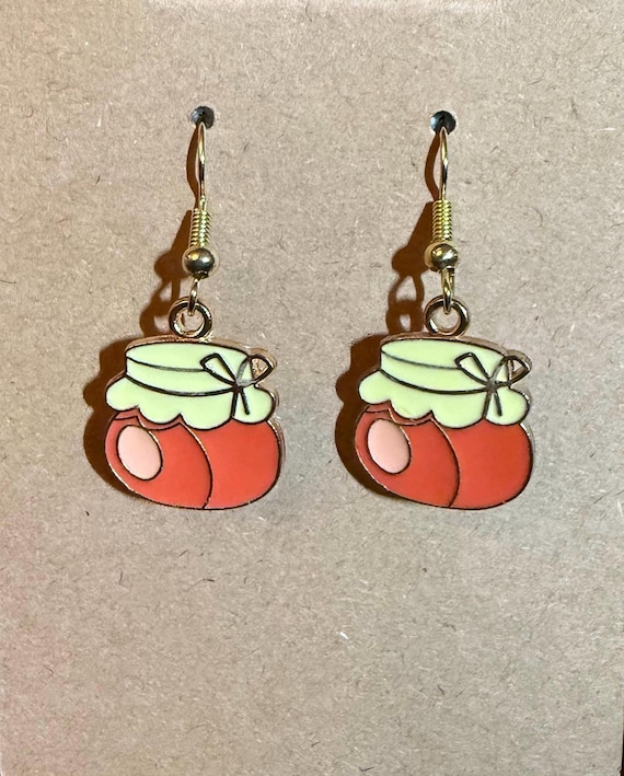 Jar of Jelly Dangle Earrings