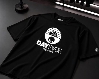 Skull Graphic T-Shirt, Black Streetwear Tee, Unisex Urban Shirt, DAYFADE