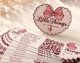 Custom Slit Business Cards with QR Code | Door Hanger Business Card | Mailbox Marketing Card | Business Promotion | Custom Branding Cards