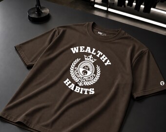 Wealthy Habits T-Shirt, Money Mindset Tee, Motivational Streetwear, Unisex Shirt