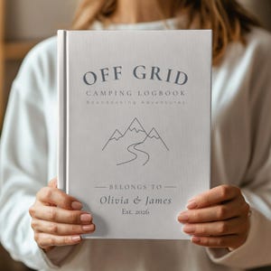 Off-grid campinglogboek Gepersonaliseerde Boondocking-dagboek RV-reisnotitieboek Avontuurgeheugenboek Cadeau voor kamperend stel Pensioen