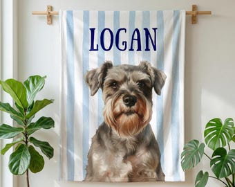 Custom Pet Portrait Blanket, Personalized Dog Photo, Pet Memorial Gift