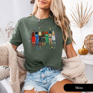 Camiseta de superhéroe femenina, camiseta Girl Power, estilo cómic imagen 7